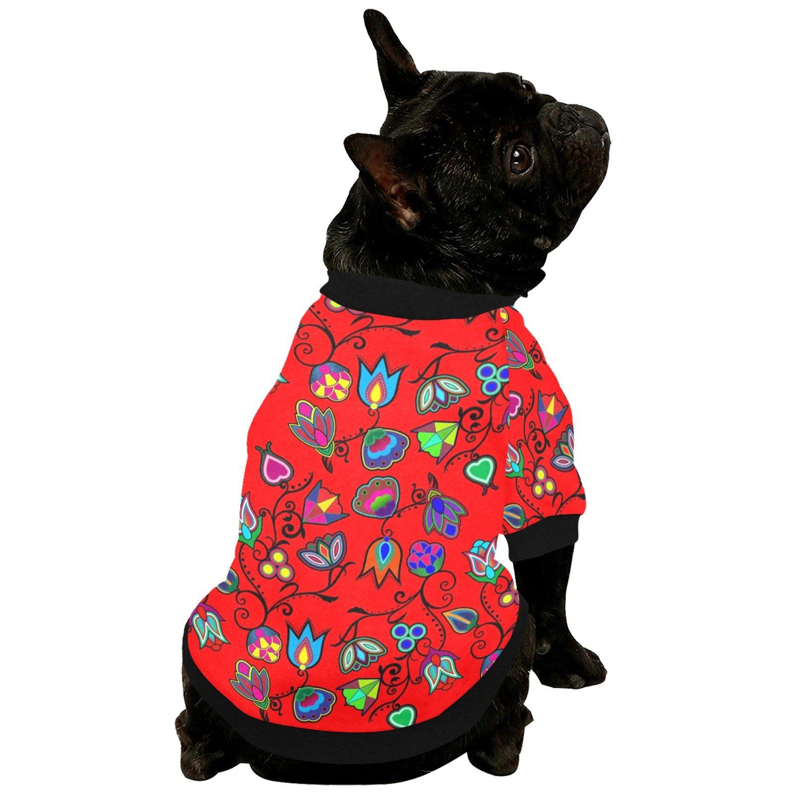 Indigenous Paisley Dahlia Pet Dog Round Neck Shirt Pet Dog Round Neck Shirt e-joyer 