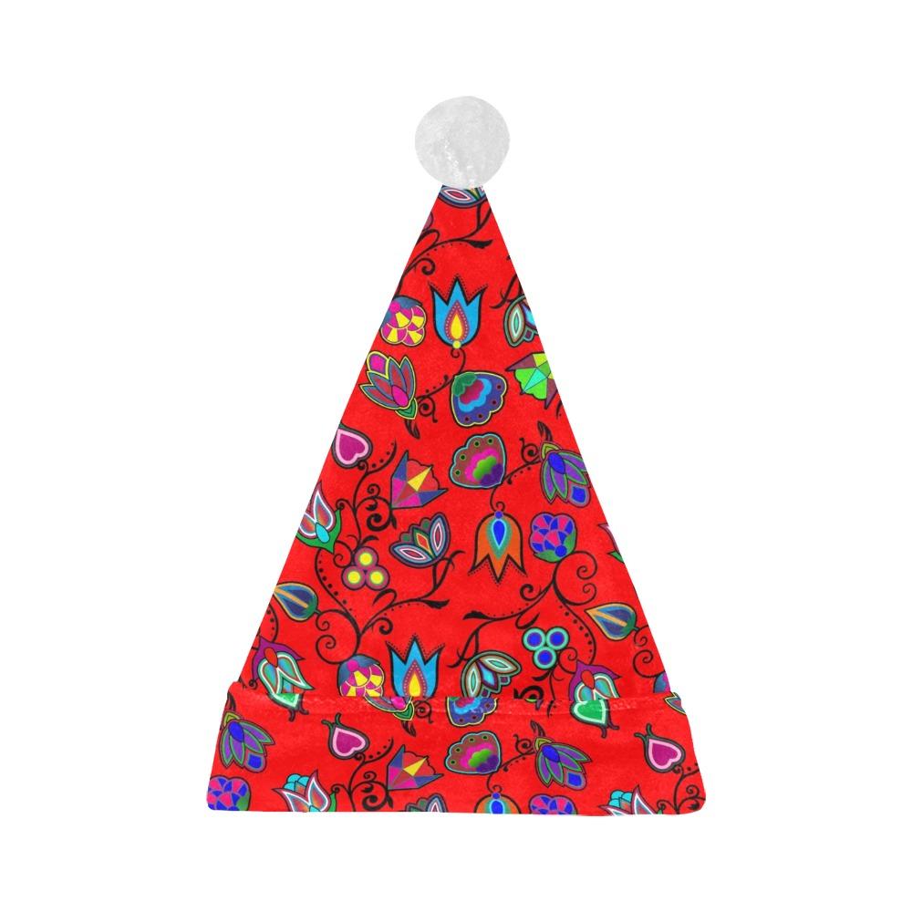 Indigenous Paisley Dahlia Santa Hat Santa Hat e-joyer 