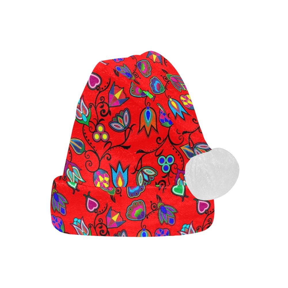 Indigenous Paisley Dahlia Santa Hat Santa Hat e-joyer 