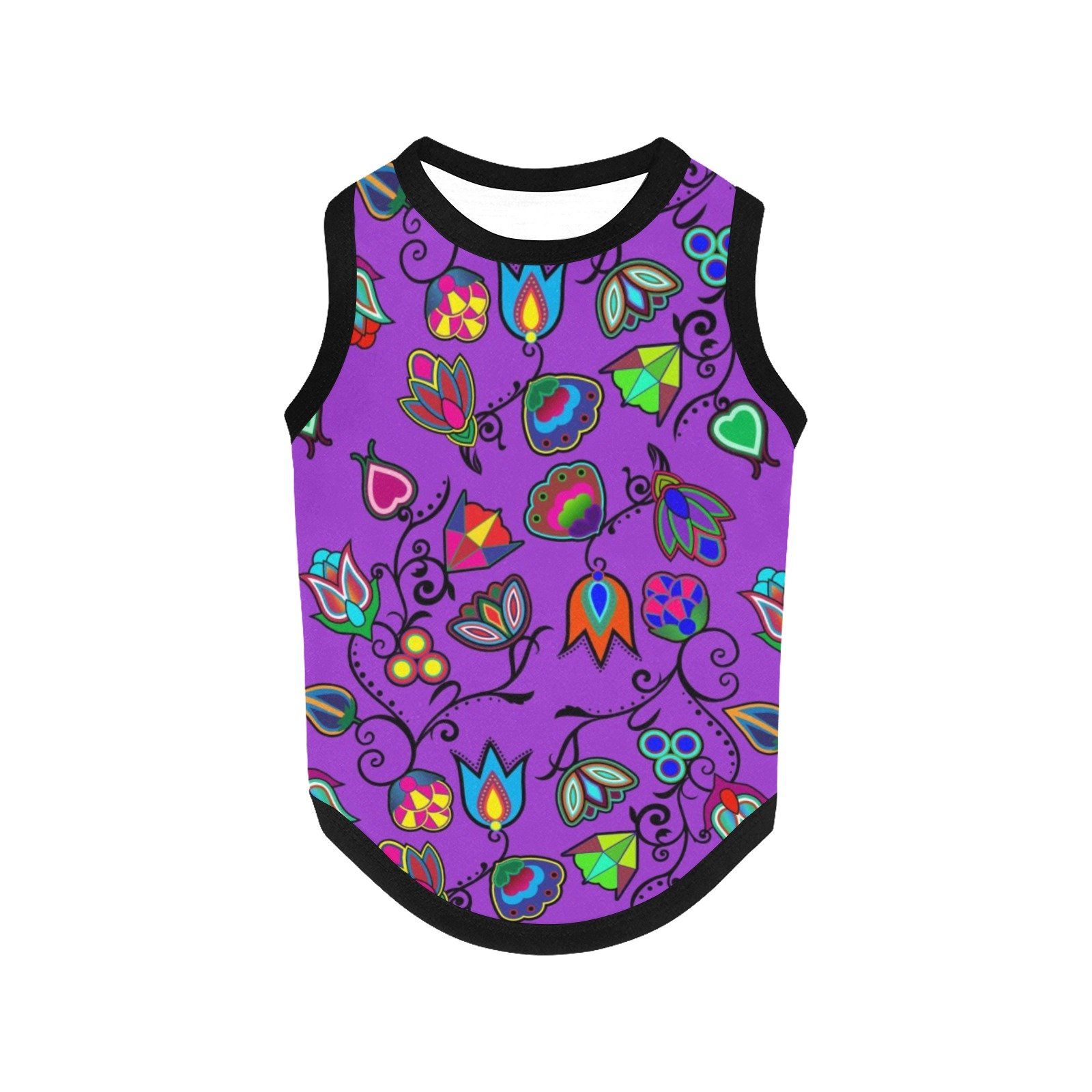 Indigenous Paisley Dark Orchid All Over Print Pet Tank Top Pet Tank Top e-joyer 