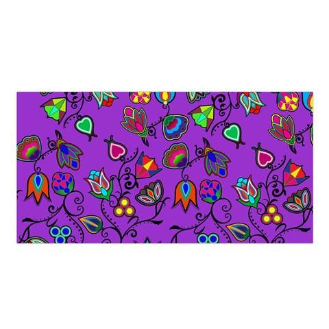 Indigenous Paisley Dark Orchid Satin Shawl Scarf 49 Dzine 