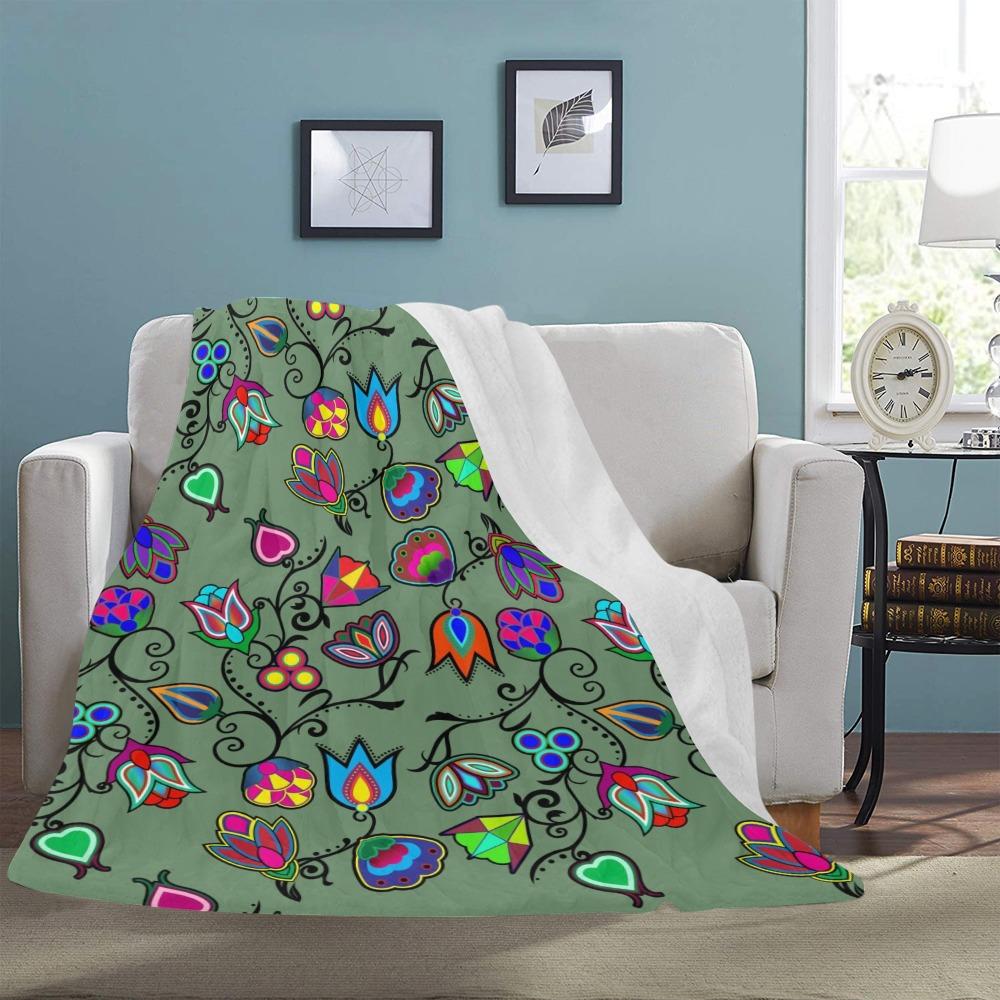 Indigenous Paisley Dark Sea Ultra-Soft Micro Fleece Blanket 60"x80" Ultra-Soft Blanket 60''x80'' e-joyer 