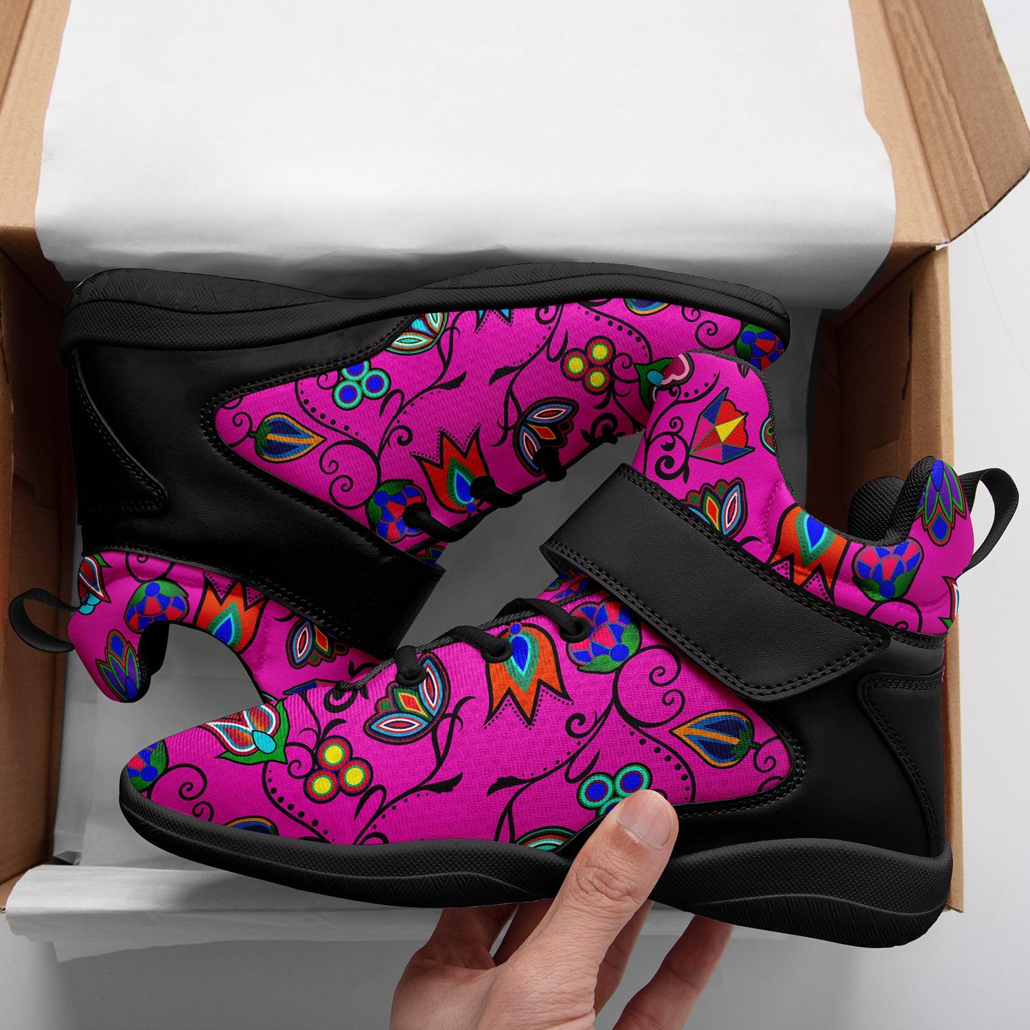 Indigenous Paisley Ipottaa Basketball / Sport High Top Shoes 49 Dzine 