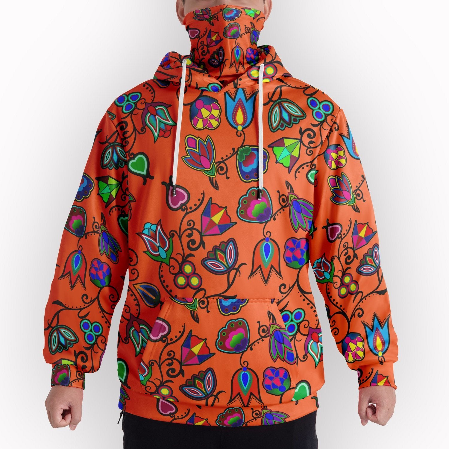 Indigenous Paisley Sierra Hoodie with Face Cover 49 Dzine 