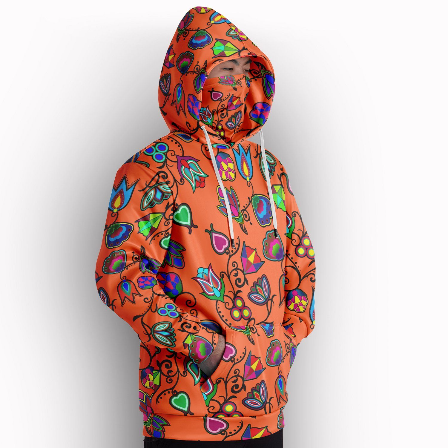 Indigenous Paisley Sierra Hoodie with Face Cover 49 Dzine 