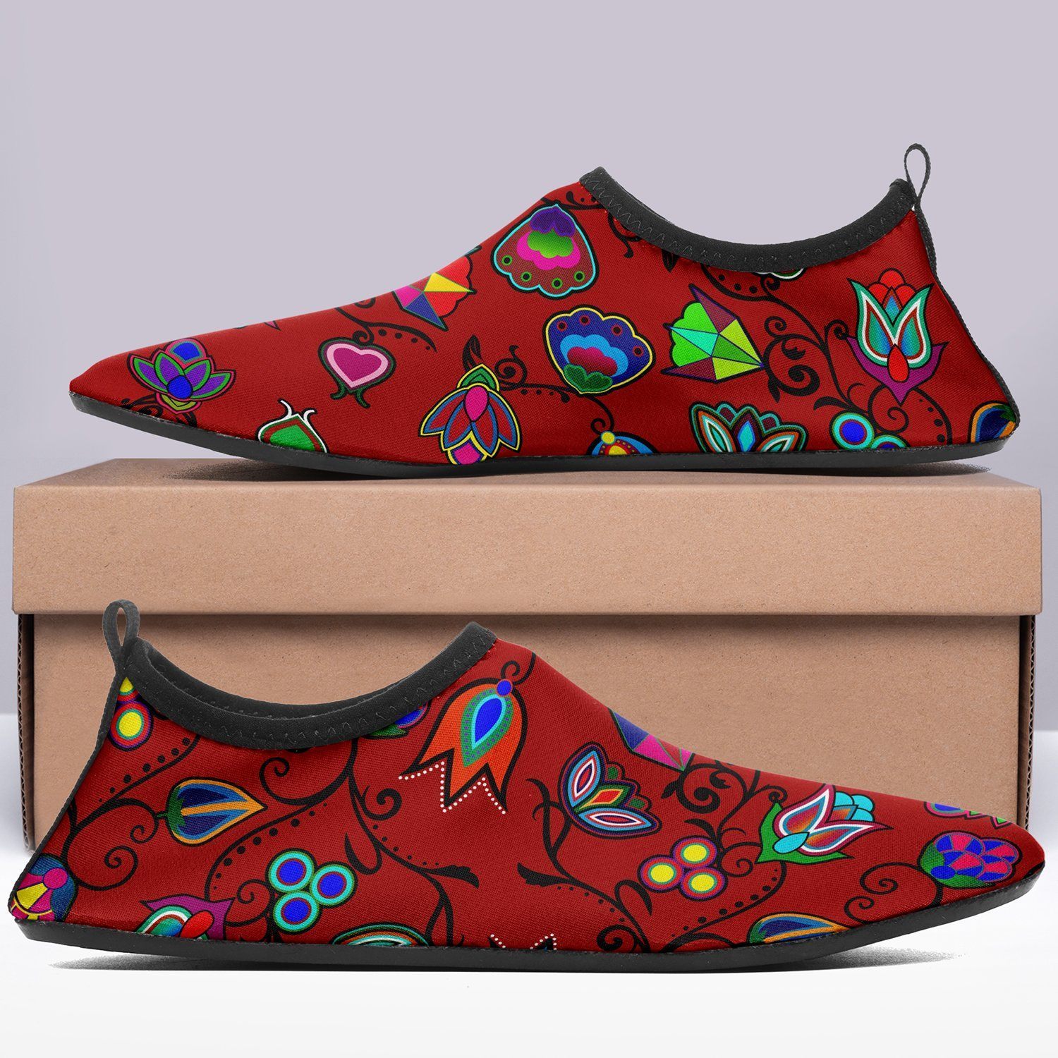 Indigenous Paisley Sierra Sockamoccs Kid's Slip On Shoes 49 Dzine 