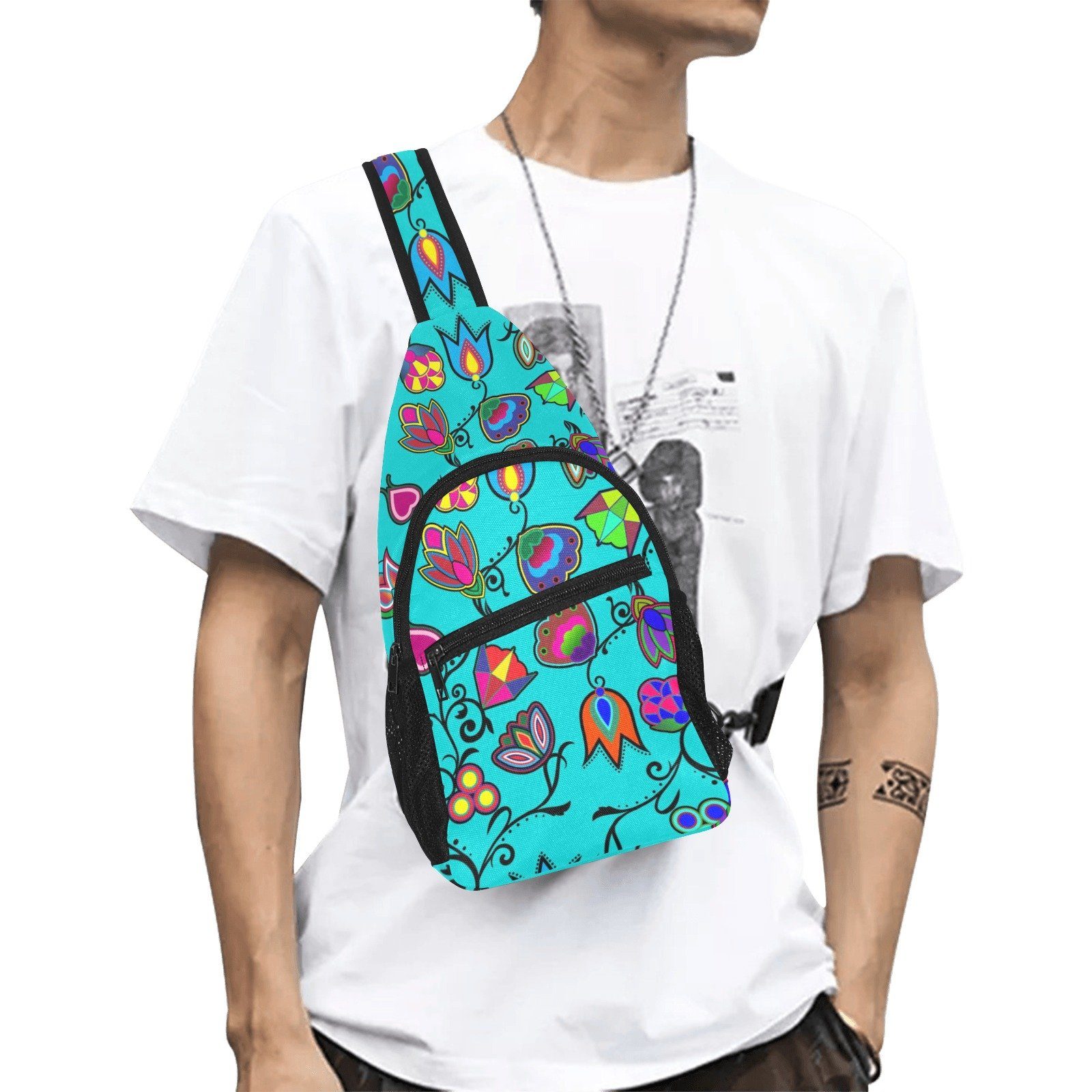 Indigenous Paisley Sky All Over Print Chest Bag (Model 1719) All Over Print Chest Bag (1719) e-joyer 