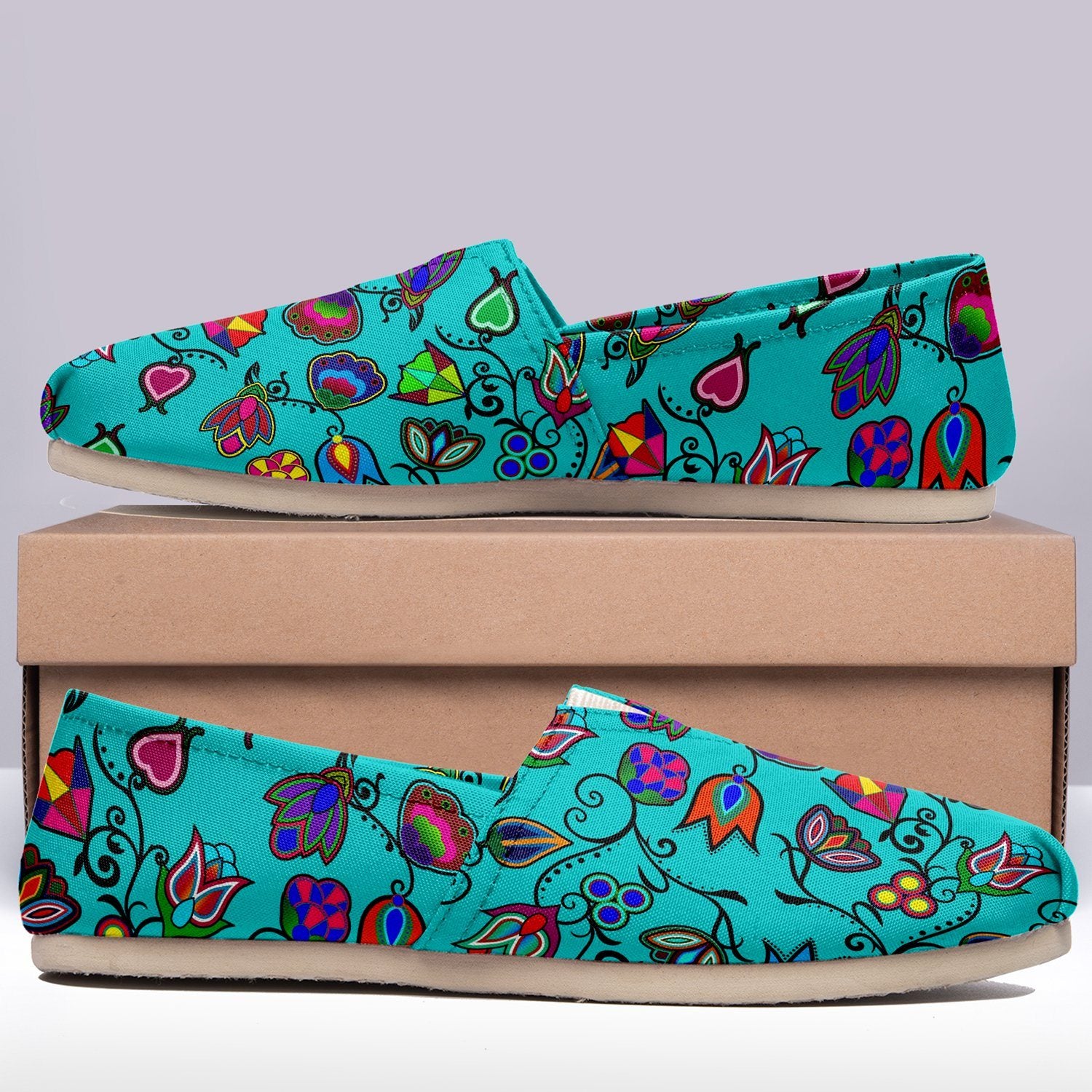 Indigenous Paisley Sky Casual Unisex Slip On Shoe Herman 