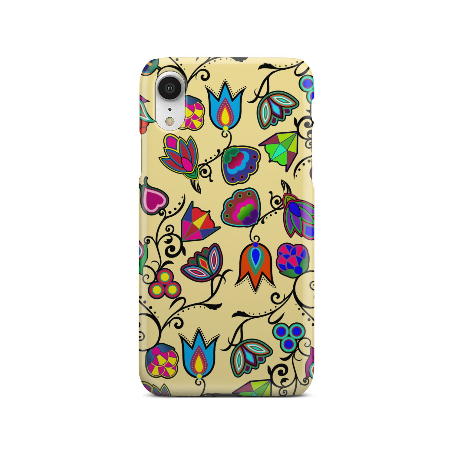 Indigenous Paisley Vanilla Phone Case Phone Case wc-fulfillment iPhone Xr 
