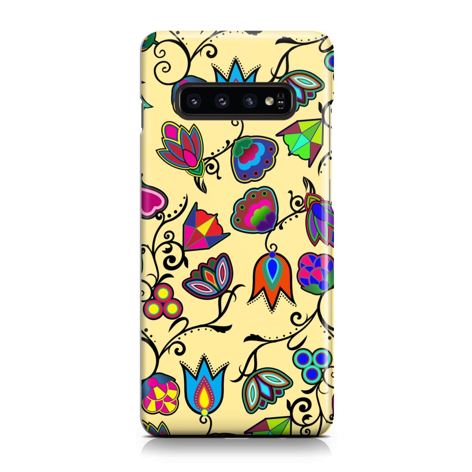 Indigenous Paisley Vanilla Phone Case Phone Case wc-fulfillment Samsung Galaxy S10 Plus 