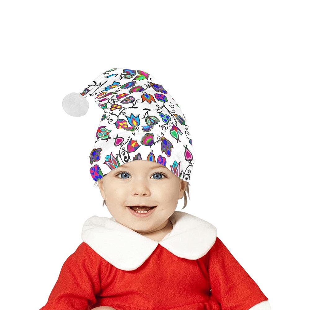 Indigenous Paisley White Santa Hat Santa Hat e-joyer 