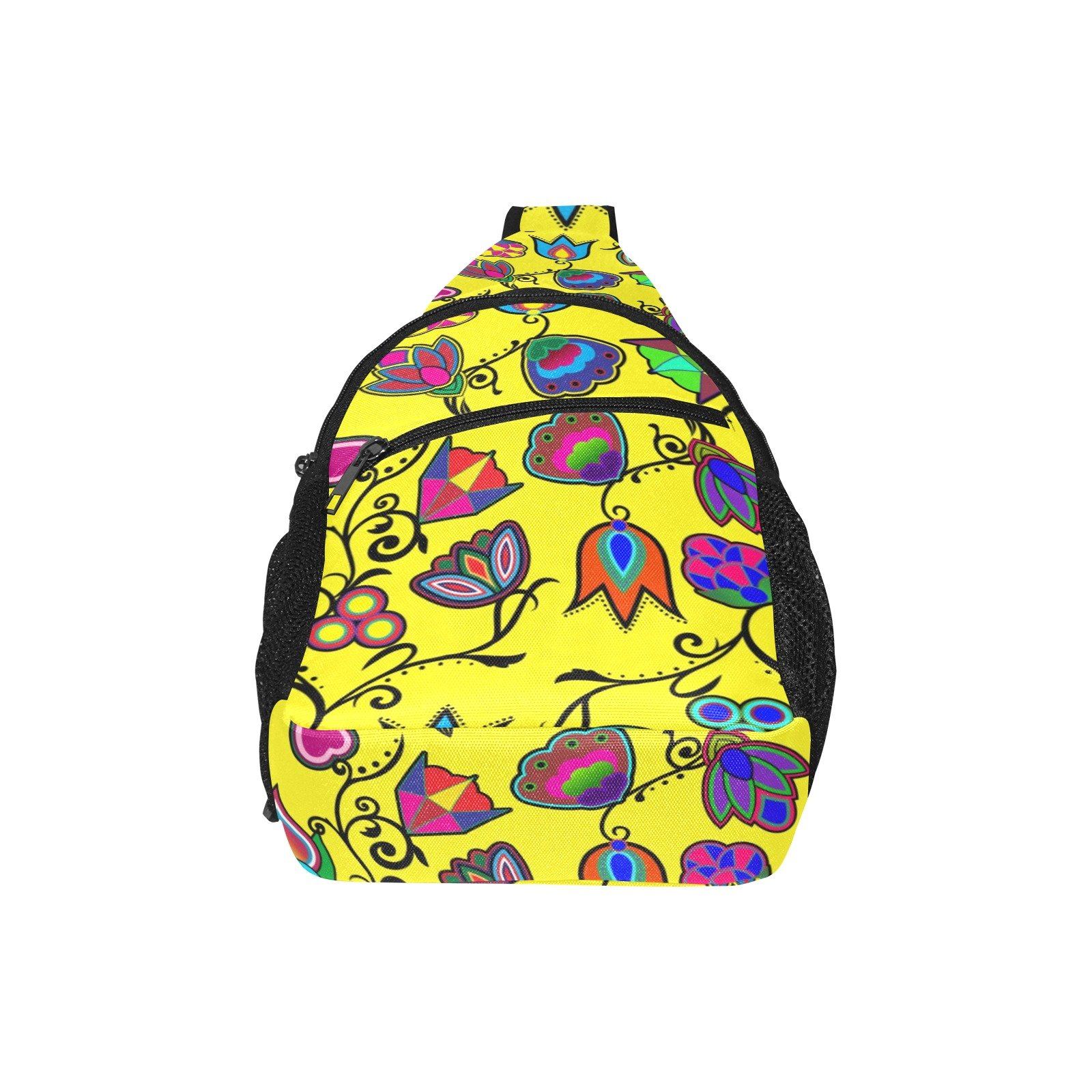 Indigenous Paisley Yellow All Over Print Chest Bag (Model 1719) All Over Print Chest Bag (1719) e-joyer 