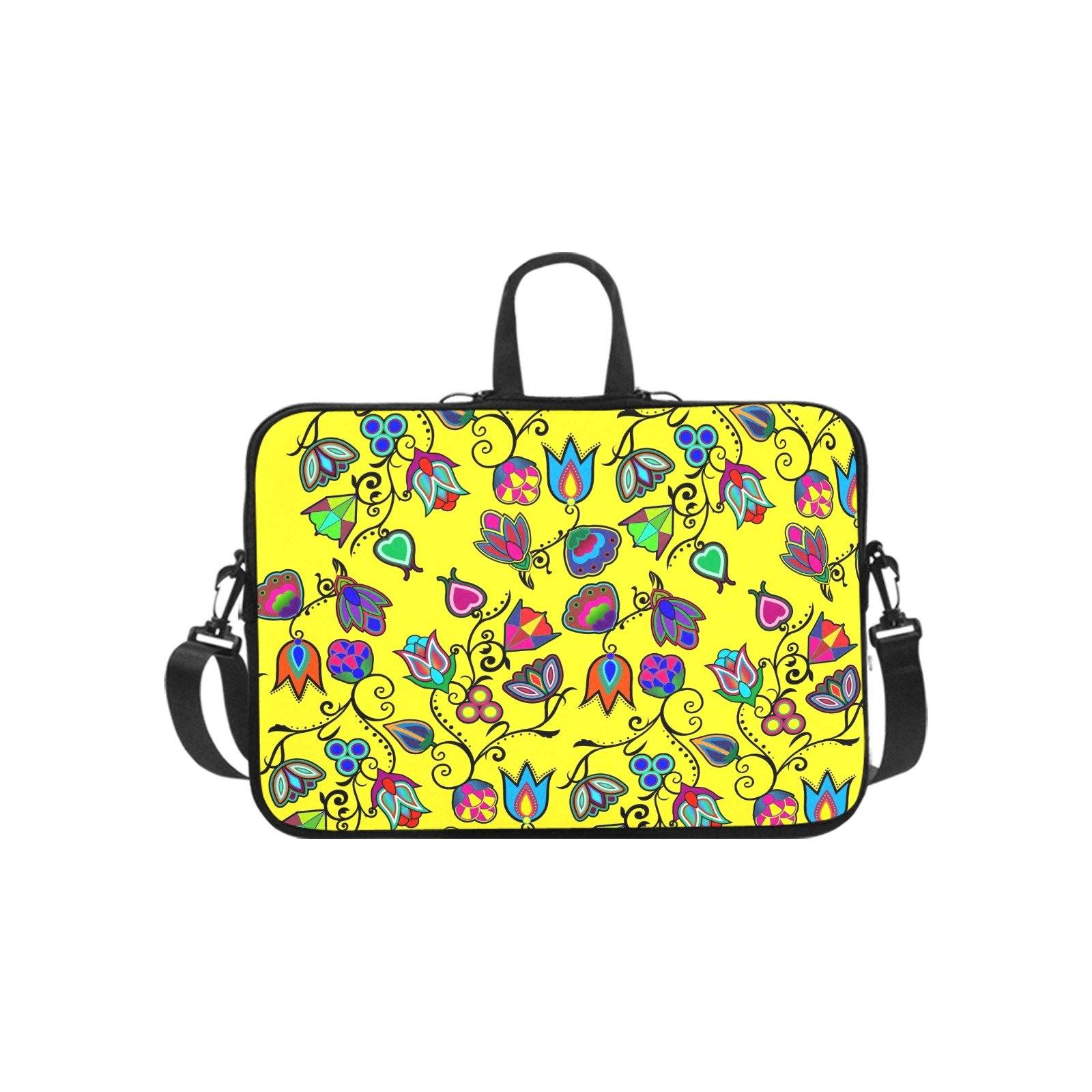 Indigenous Paisley Yellow Laptop Handbags 17" bag e-joyer 