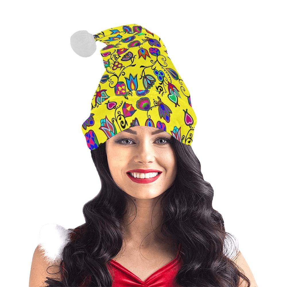 Indigenous Paisley Yellow Santa Hat Santa Hat e-joyer 