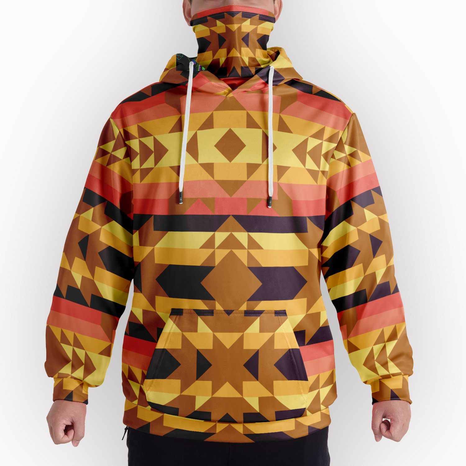 Infinite Sunset Hoodie with Face Cover