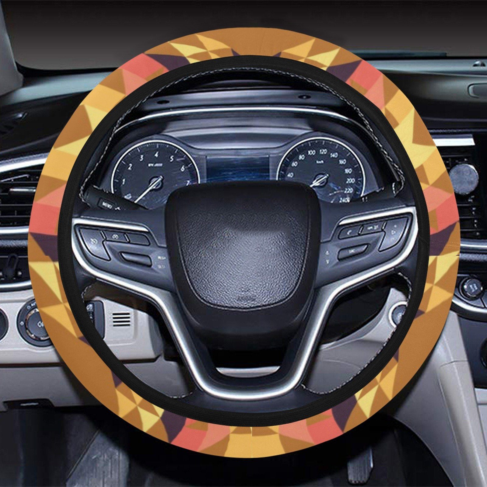 Infinite Sunset Steering Wheel Cover with Elastic Edge Steering Wheel Cover with Elastic Edge e-joyer 