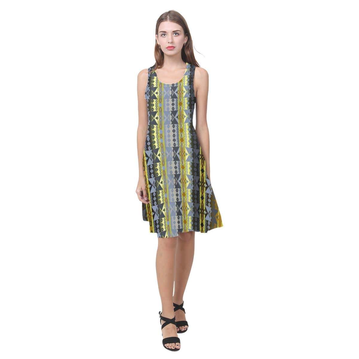 Inside the Deer Clan Lodge Atalanta Casual Sundress(Model D04) Atalanta Sundress (D04) e-joyer 