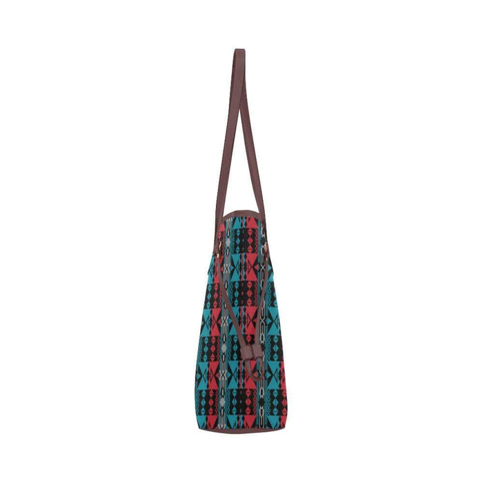 Deer Family Clover Canvas Tote Bag
