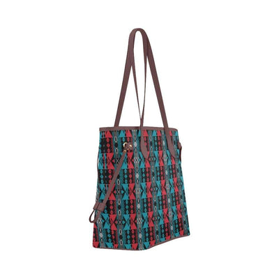 Inside the Quillwork Lodge Clover Canvas Tote Bag