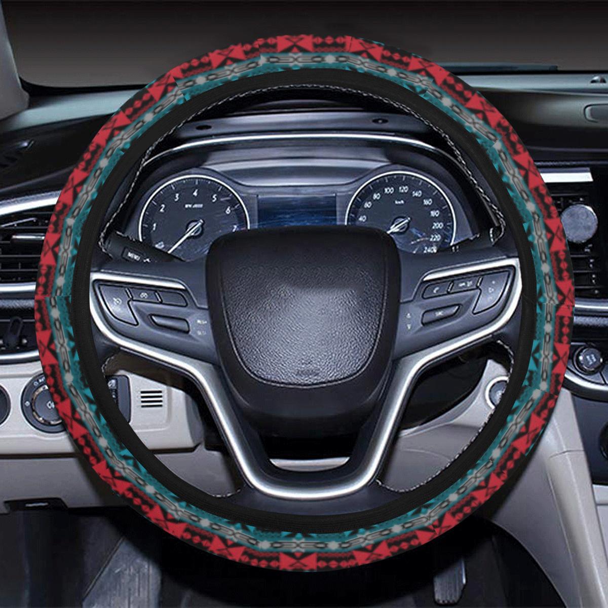Inside the Lodge Steering Wheel Cover with Elastic Edge Steering Wheel Cover with Elastic Edge e-joyer 