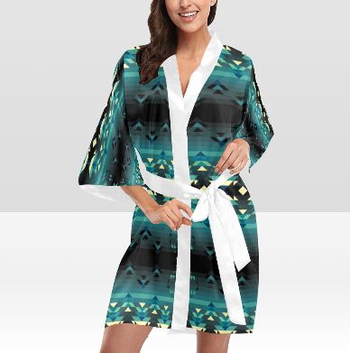 Inspire Green Kimono Robe Artsadd 