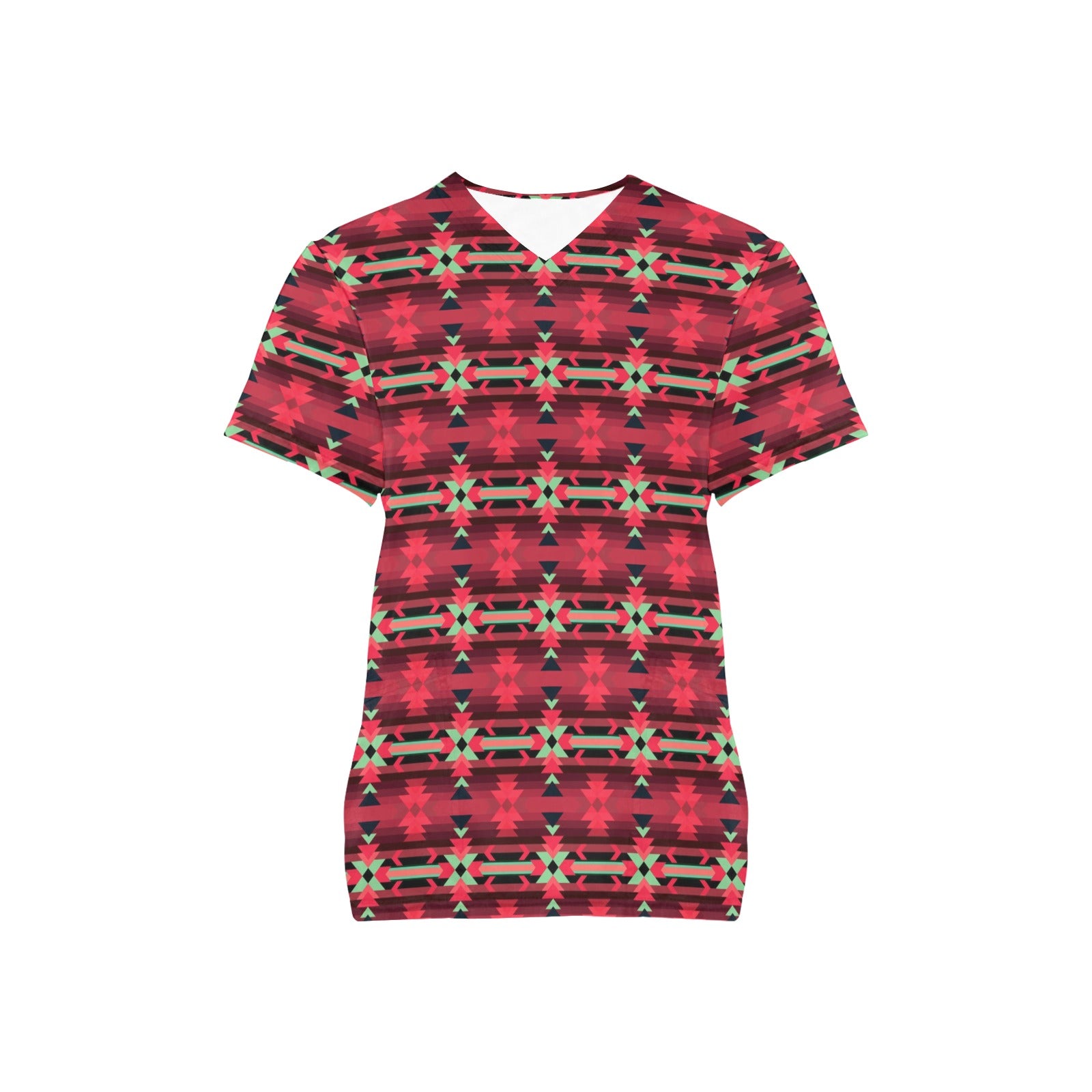 Inspire Velour All Over Print Scrub Top Scrub Top e-joyer 