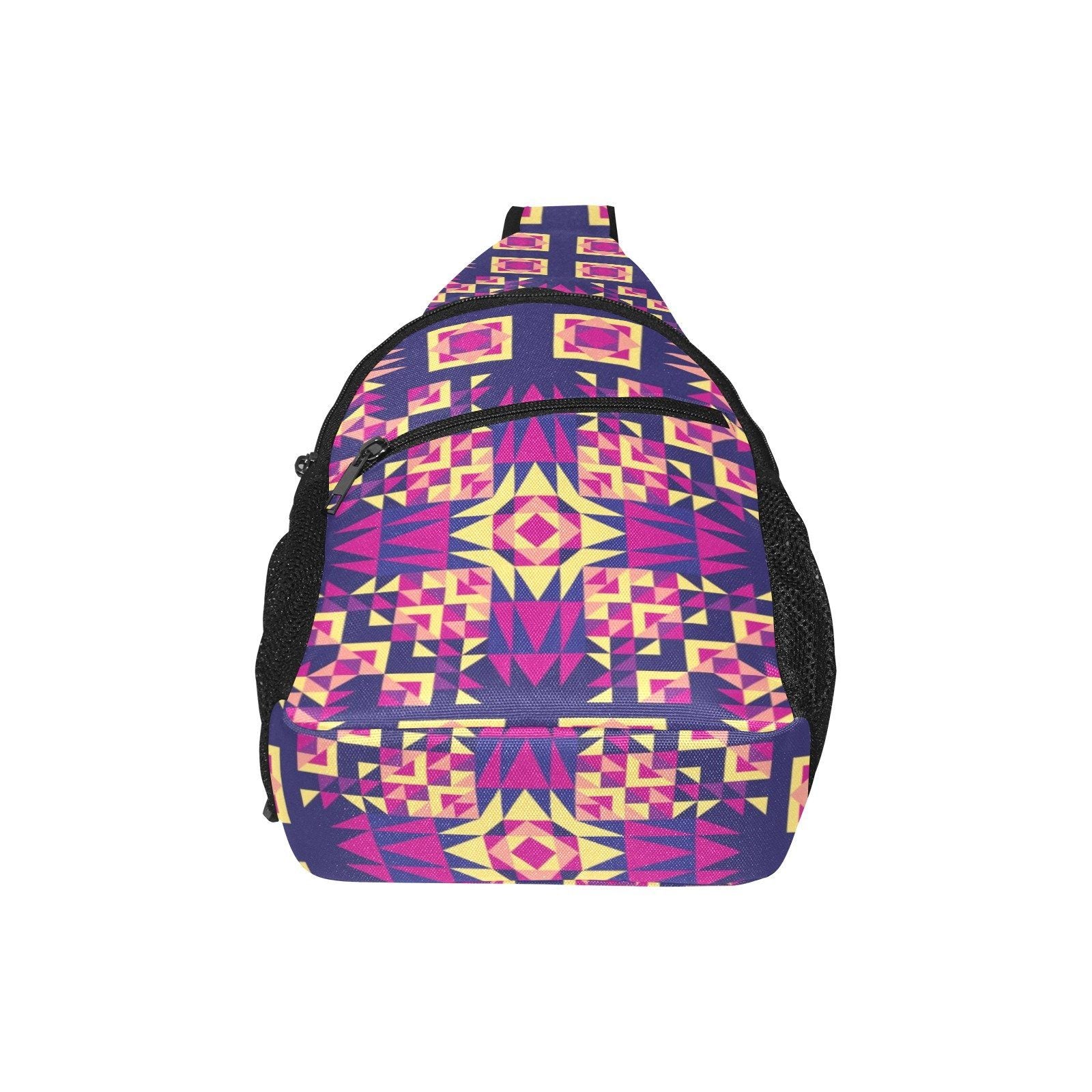 Kaleidoscope Bleu All Over Print Chest Bag (Model 1719) All Over Print Chest Bag (1719) e-joyer 