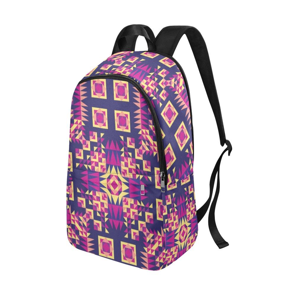 Kaleidoscope Bleu Fabric Backpack for Adult (Model 1659) Casual Backpack for Adult (1659) e-joyer 