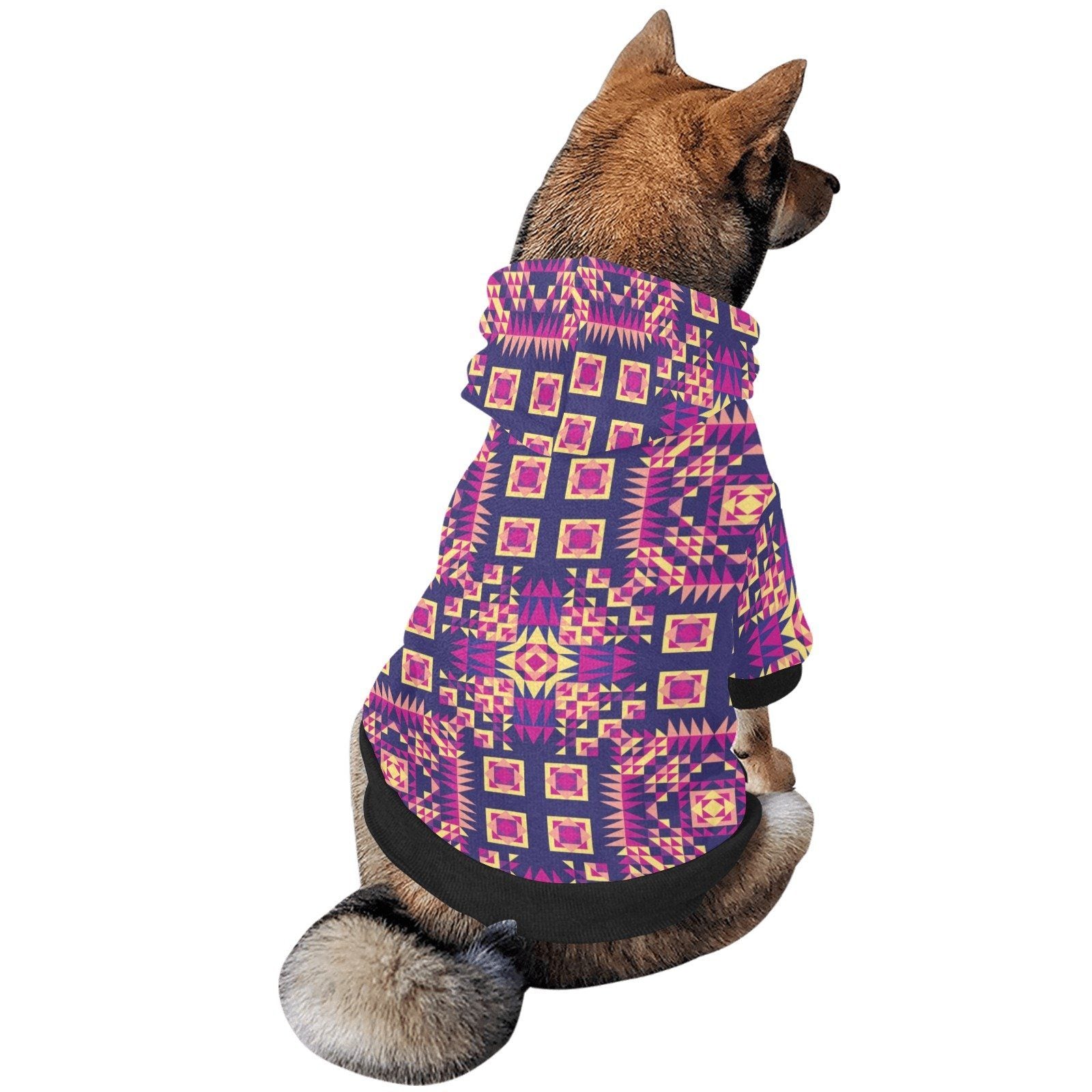 Kaleidoscope Bleu Pet Dog Hoodie Pet Dog Hoodie e-joyer 