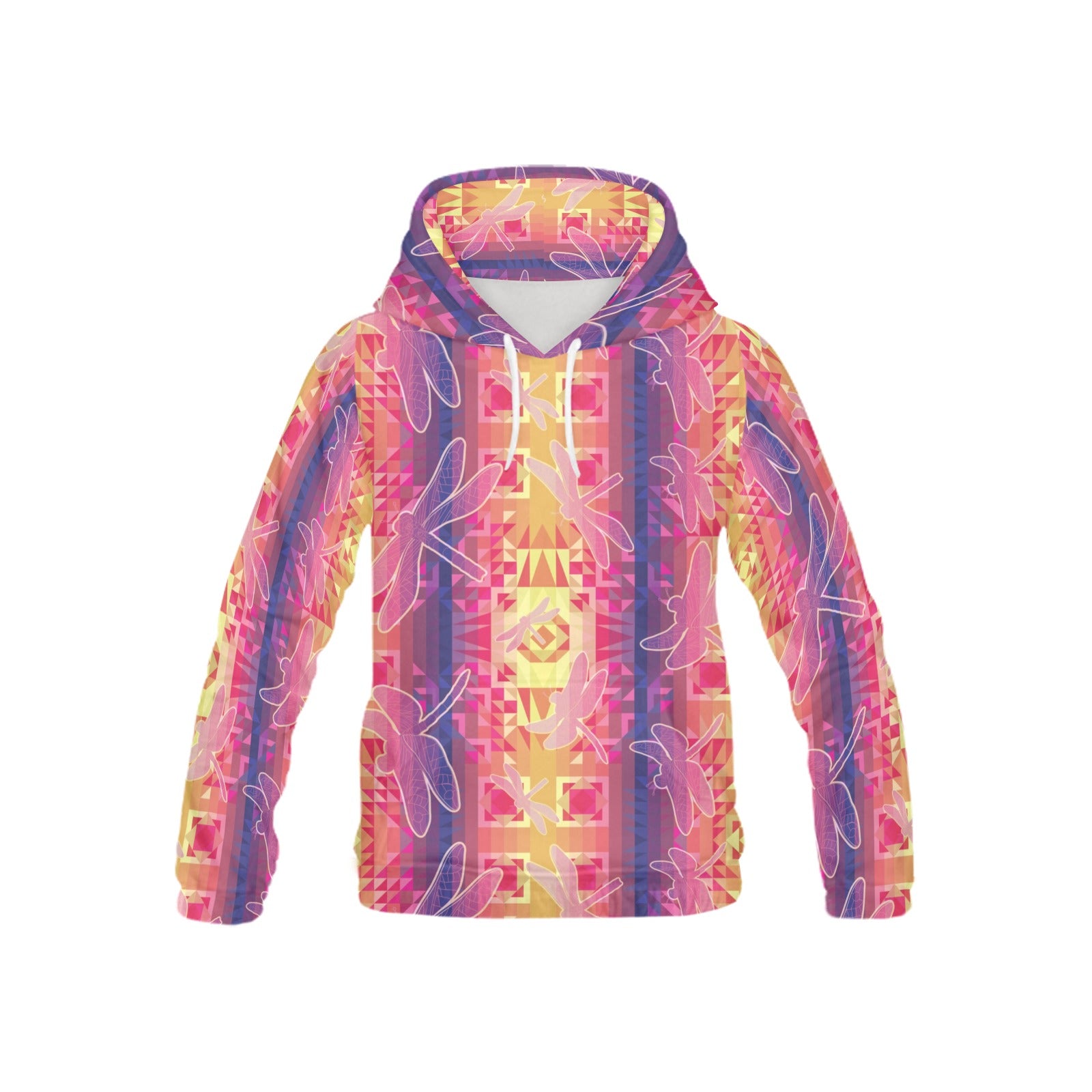 Kaleidoscope Dragonfly All Over Print Hoodie for Kid (USA Size) (Model H13) All Over Print Hoodie for Kid (H13) e-joyer 
