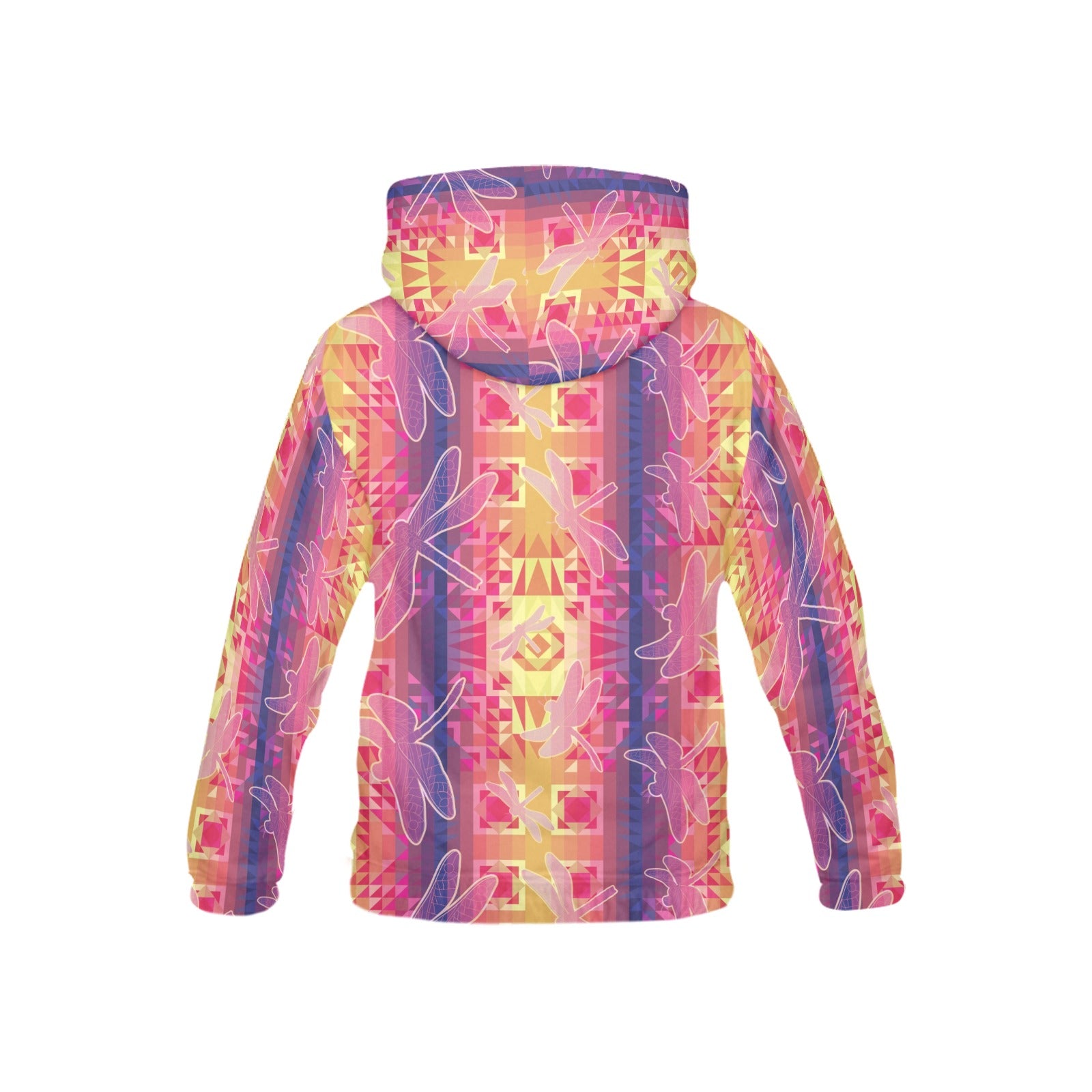 Kaleidoscope Dragonfly All Over Print Hoodie for Kid (USA Size) (Model H13) All Over Print Hoodie for Kid (H13) e-joyer 