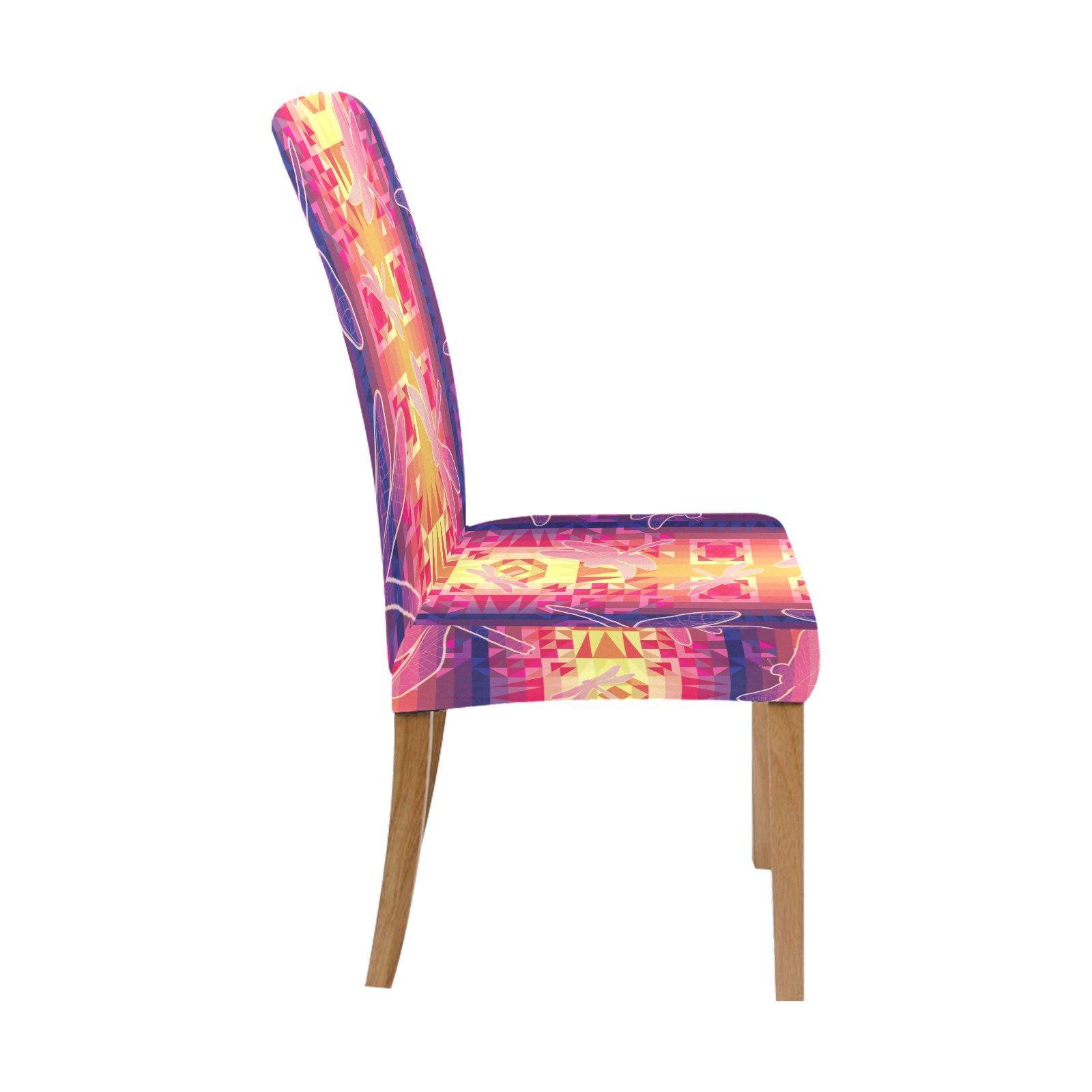 Kaleidoscope Dragonfly Chair Cover (Pack of 4) Chair Cover (Pack of 4) e-joyer 