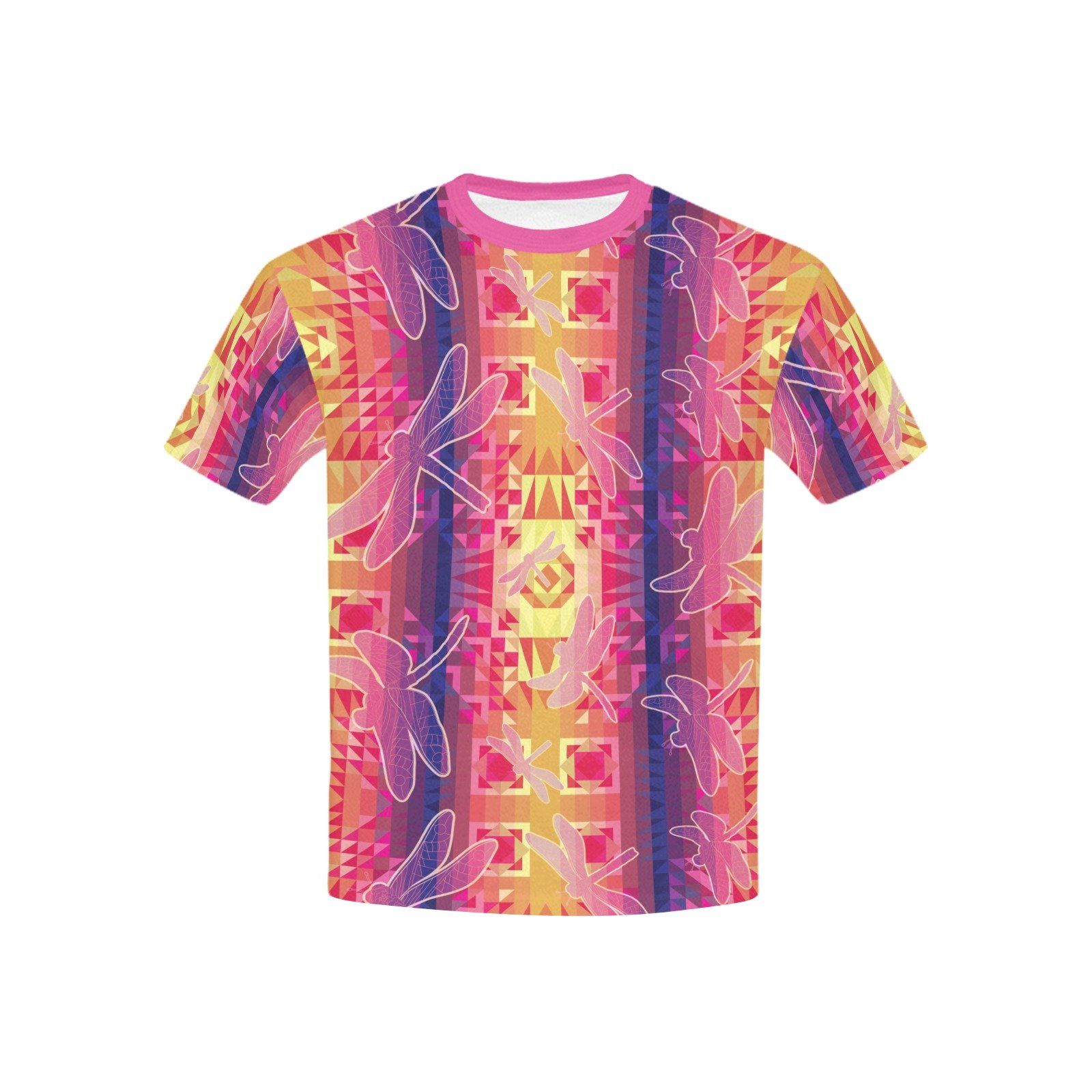 Kaleidoscope Dragonfly Kids' All Over Print T-shirt (USA Size) (Model T40) All Over Print T-shirt for Kid (T40) e-joyer 