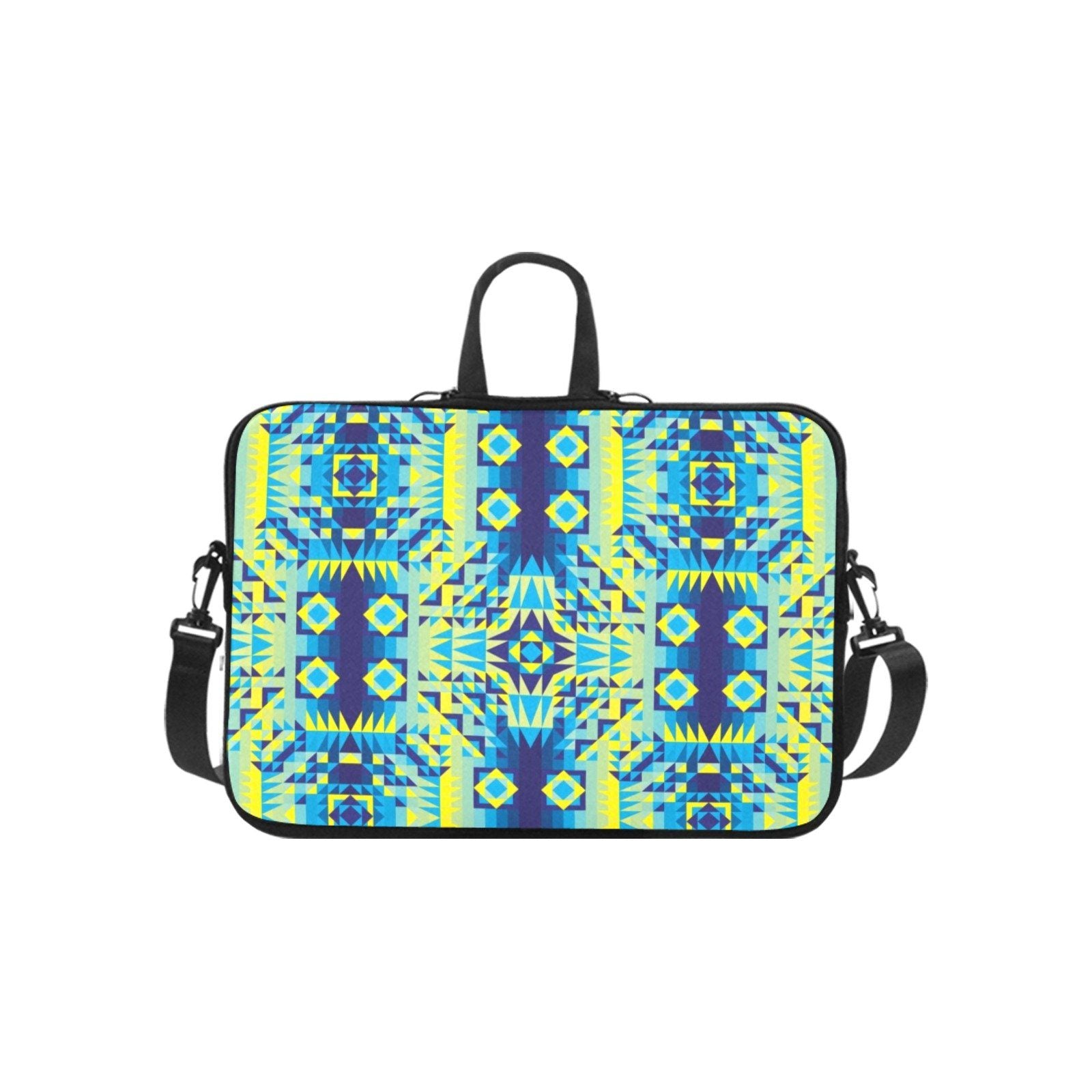 Kaleidoscope Jaune Bleu Laptop Handbags 10" bag e-joyer 