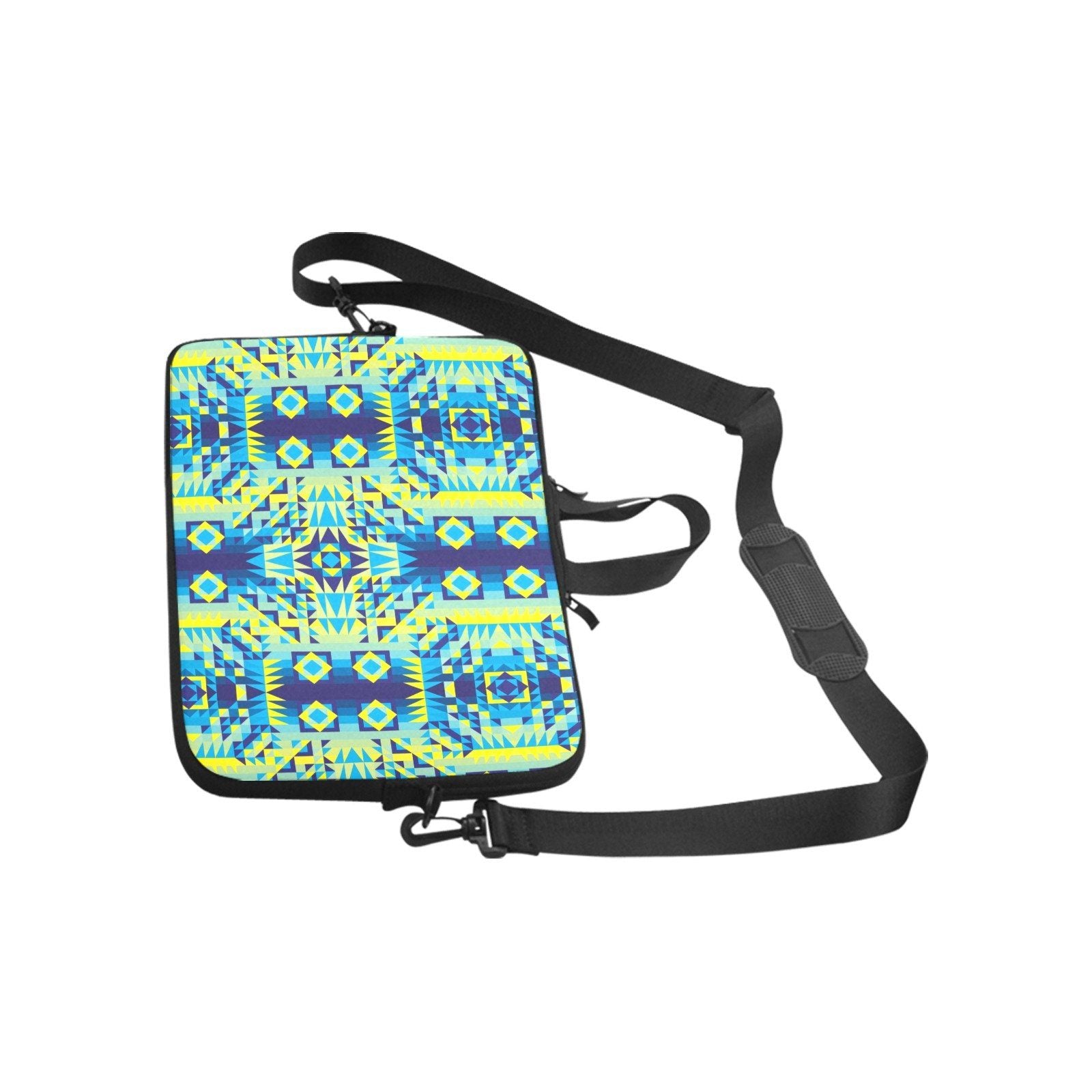 Kaleidoscope Jaune Bleu Laptop Handbags 14" bag e-joyer 