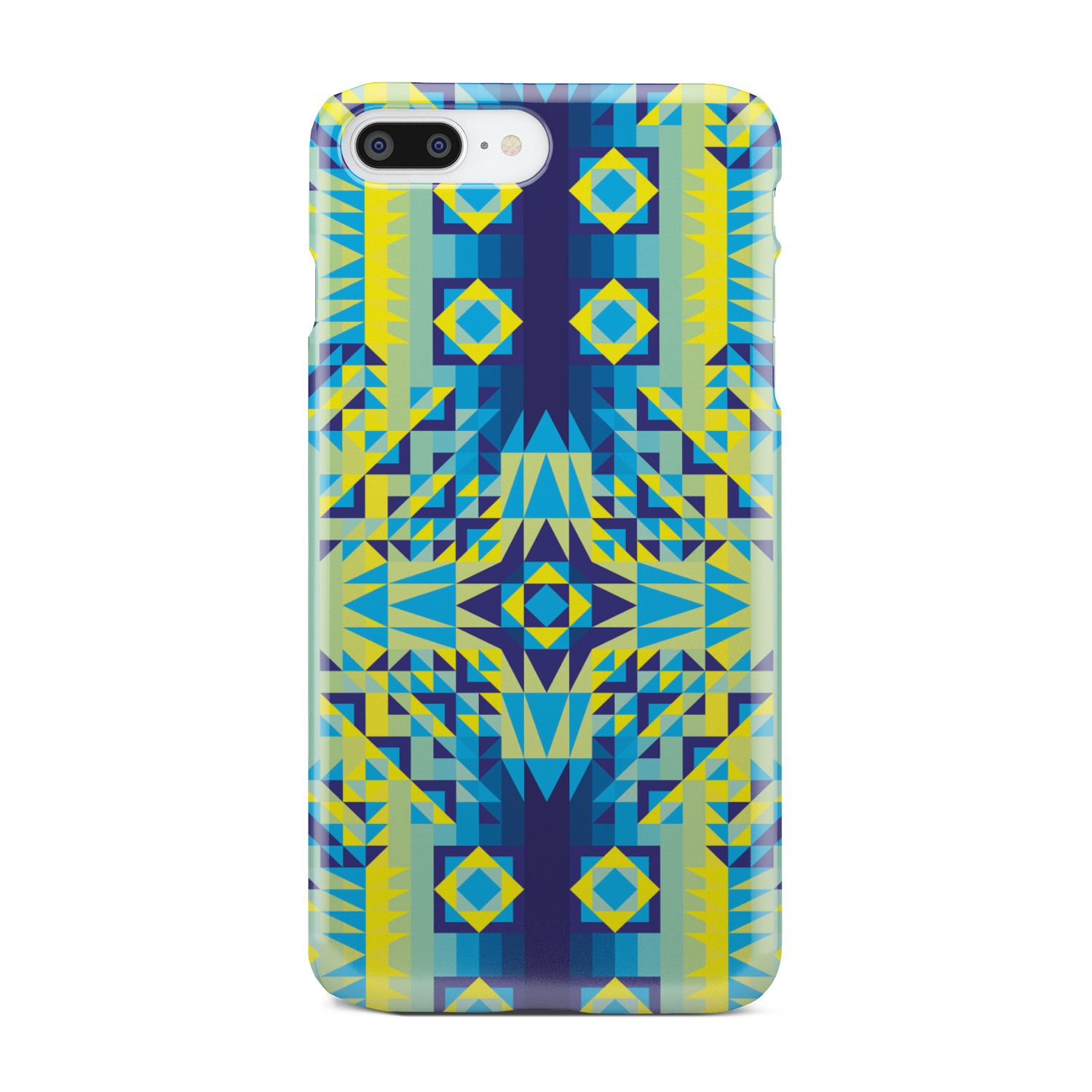 Kaleidoscope Jaune Bleu Phone Case Phone Case wc-fulfillment iPhone 7 Plus 