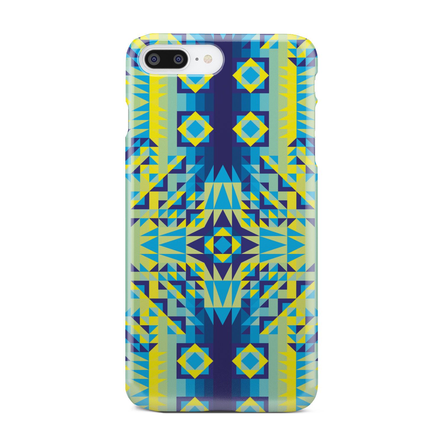 Kaleidoscope Jaune Bleu Phone Case Phone Case wc-fulfillment iPhone 8 Plus 