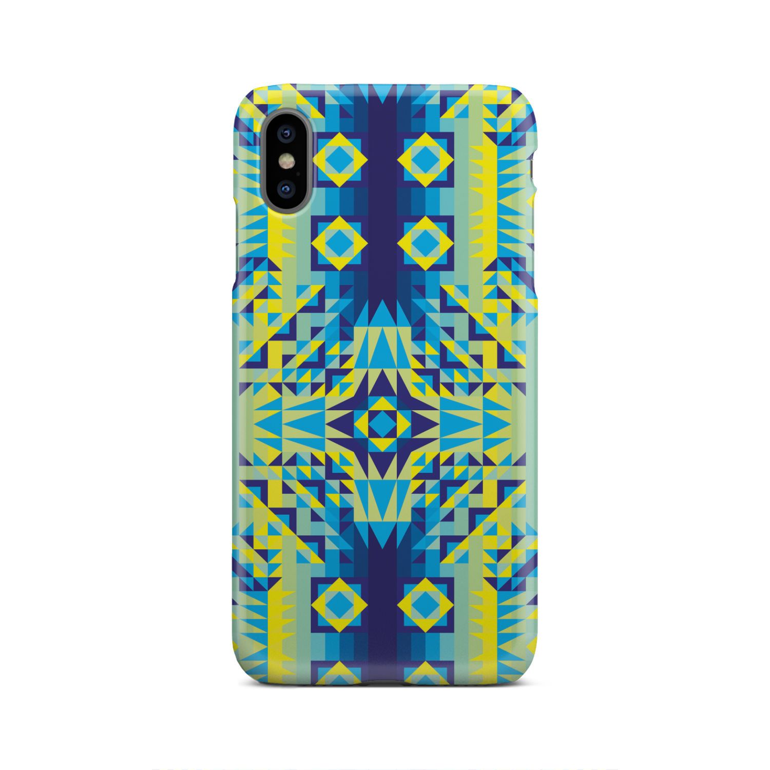 Kaleidoscope Jaune Bleu Phone Case Phone Case wc-fulfillment iPhone Xs Max 