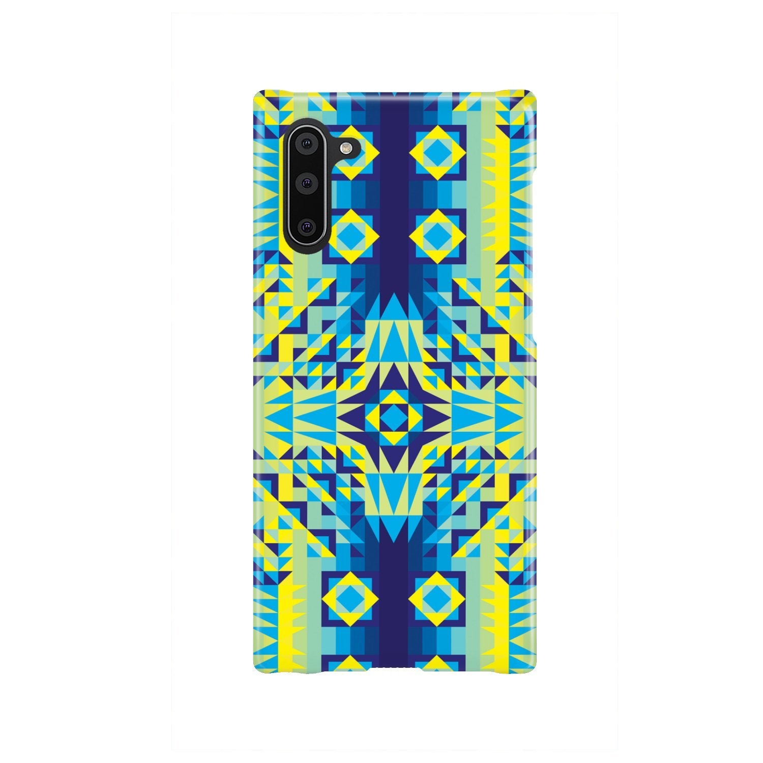 Kaleidoscope Jaune Bleu Phone Case Phone Case wc-fulfillment Samsung Galaxy Note 10 