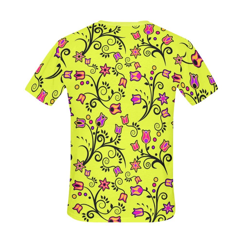 Key Lime Star All Over Print T-Shirt for Men (USA Size) (Model T40) All Over Print T-Shirt for Men (T40) e-joyer 