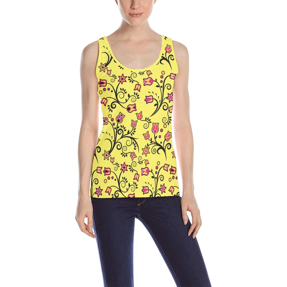 Key Lime Star All Over Print Tank Top for Women (Model T43) All Over Print Tank Top for Women (T43) e-joyer 