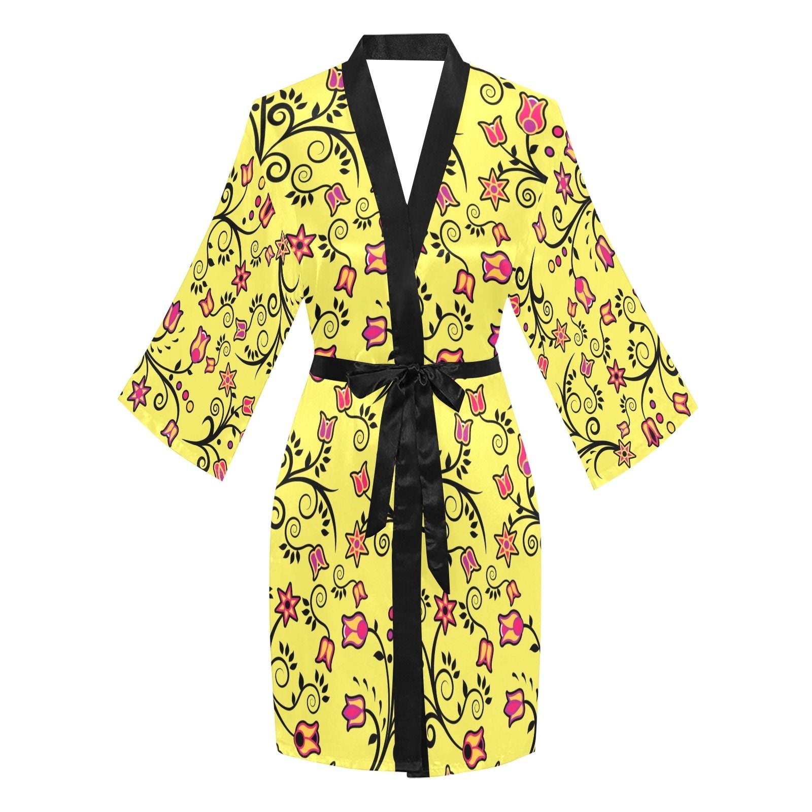 Key Lime Star Long Sleeve Kimono Robe Long Sleeve Kimono Robe e-joyer 