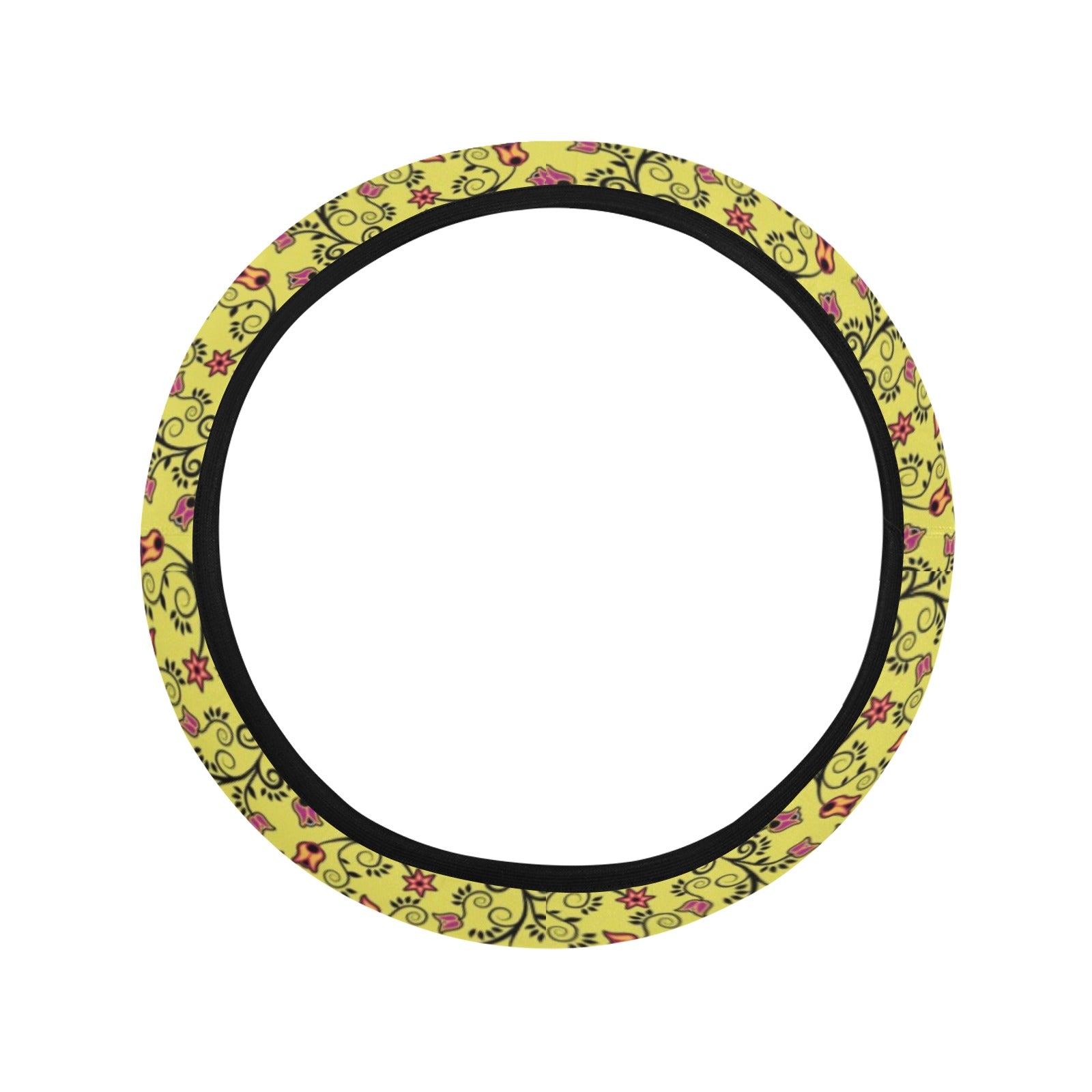 Key Lime Star Steering Wheel Cover with Elastic Edge Steering Wheel Cover with Elastic Edge e-joyer 