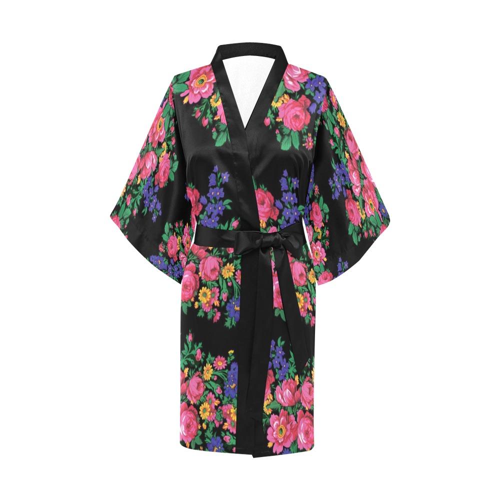 Kokum's Revenge Black Kimono Robe Artsadd 