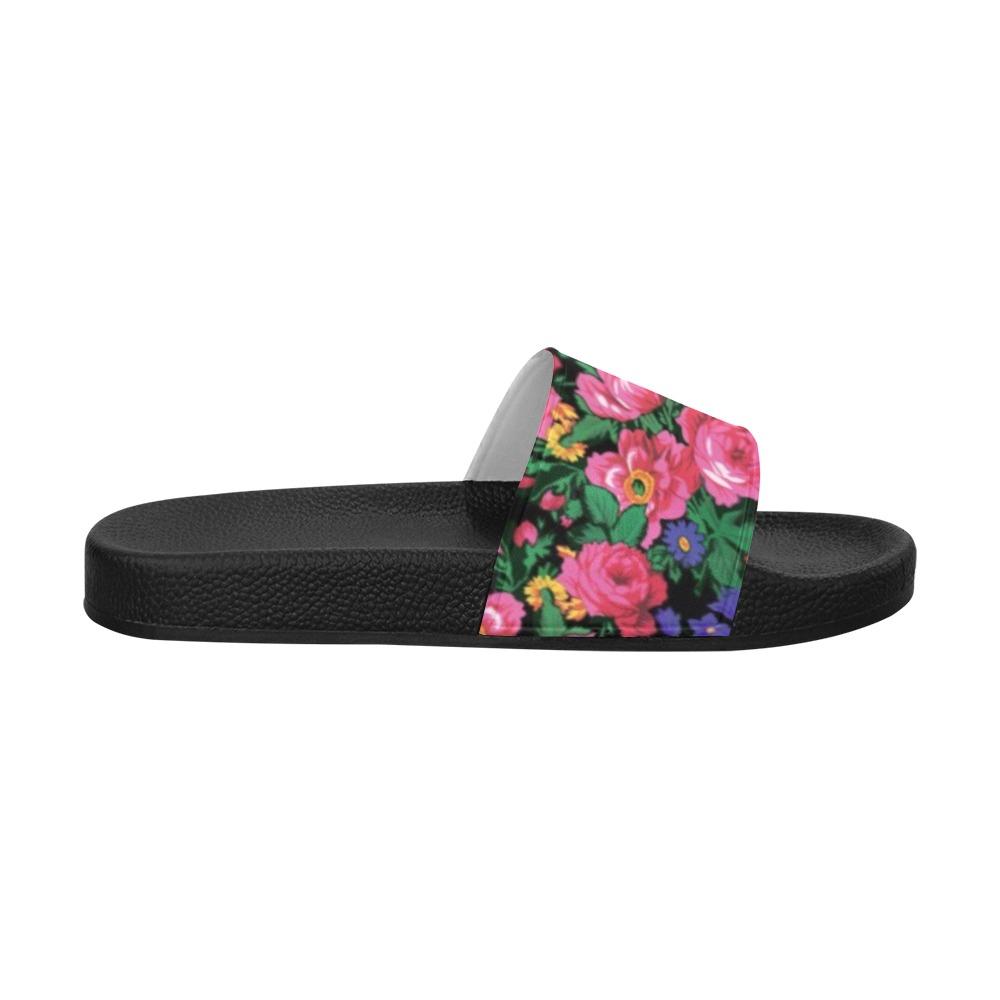 Kokum's Revenge Black Women's Slide Sandals (Model 057) Women's Slide Sandals (057) e-joyer 