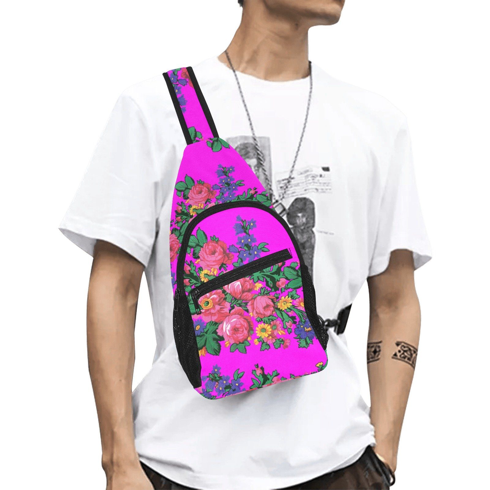 Kokum's Revenge Blush All Over Print Chest Bag (Model 1719) All Over Print Chest Bag (1719) e-joyer 