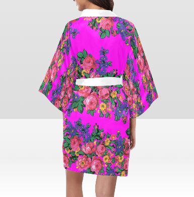 Kokum's Revenge Blush Kimono Robe Artsadd 