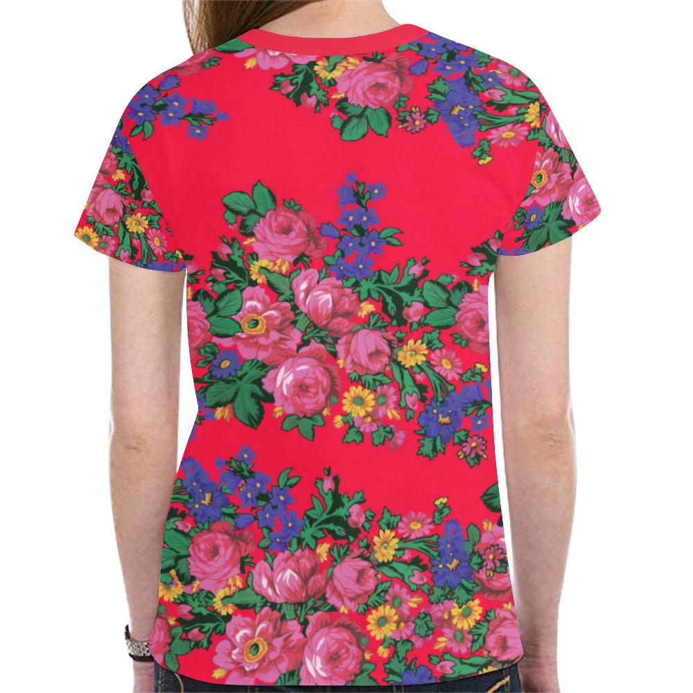 Kokum's Revenge- Dahlia New All Over Print T-shirt for Women (Model T45) New All Over Print T-shirt for Women (T45) e-joyer 