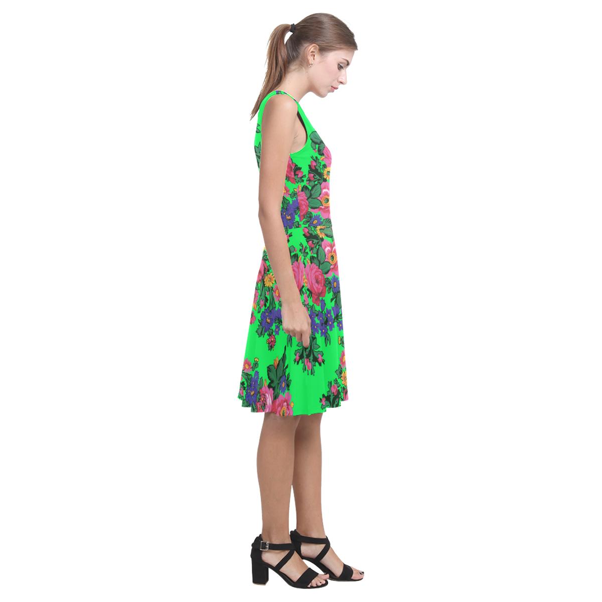 Kokum's Revenge Green Atalanta Casual Sundress(Model D04) Atalanta Sundress (D04) e-joyer 