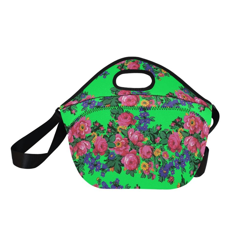 Kokum's Revenge Green Neoprene Lunch Bag/Large (Model 1669) bag e-joyer 